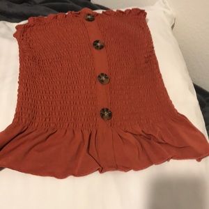brownish tube top